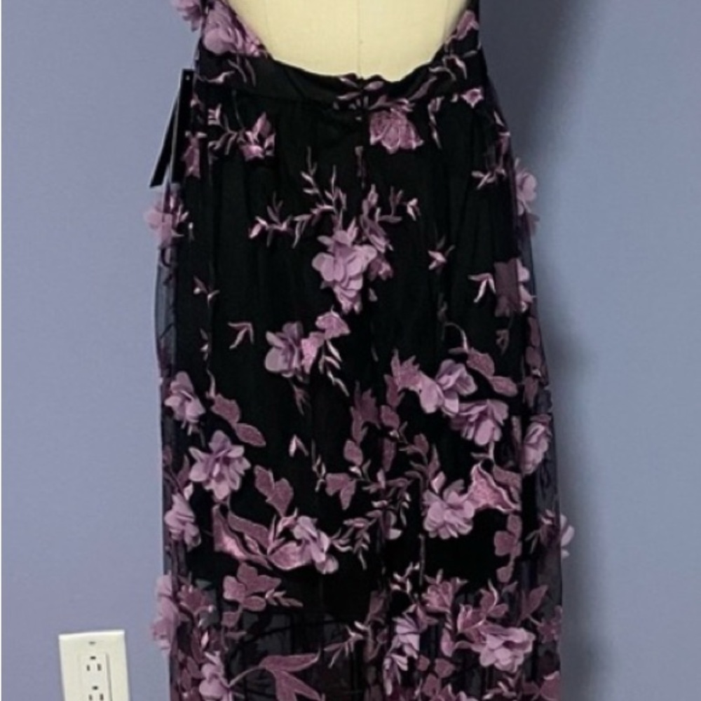 VENUS Black and Purple Floral Maxi Dress - Picture 6 of 10